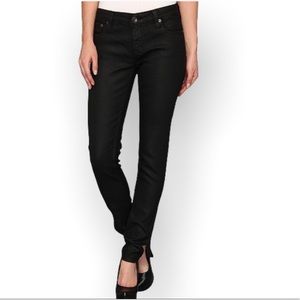 Big Star Alex black skinny jeans stretchy cigarette leg size 80 embroidered